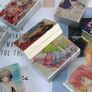Japońskie Anime Papierośnicę Ze Stopu Aluminium, Fantazyjne Animacje Pudełko Na Tytoń, Pojemnik, Pudełko Do Przechowywania, Akcesoria Dla Palących