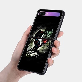 Disney Animowany Rysunek Księżniczka Czarny futerał Pokrowiec Do Samsung Galaxy Z Flip 3-5 g Czarny Fundas Nowy, Składany Twardy Futerał Do Telefonu