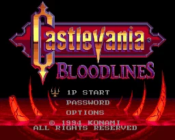 Castlevania Bloodlines NTSC-U 16 bitów MD mapa z detalicznej skrzynią dla konsoli Sega MegaDrive