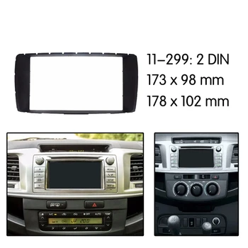 Ramka panelu radio stereo samochodu 2Din Toyota Hilux Fortuner 2012 2013