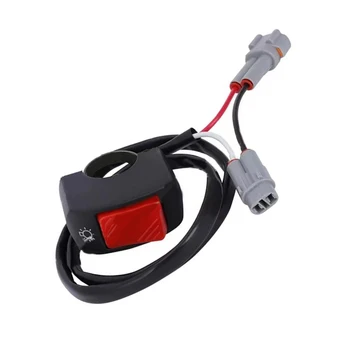 Przełącznik włączania/Wyłączania świateł Plug Plug Play Przełącznik Sur-Ron Surron Lightbee X Segway X260 Czerwony Czarny Przełącznik Uchwyty Motocykla