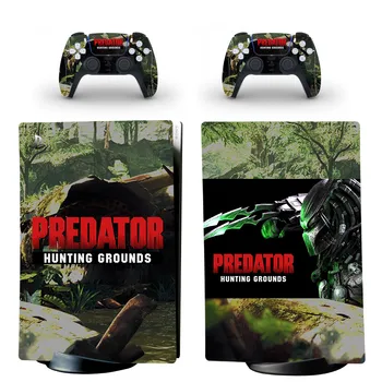 Naklejka na Skórę Predator PS5 Digital Edition, Naklejka na Okładce dla Konsoli PlayStation 5 i Kontrolerów, Winylowa Naklejka na Skórę PS5