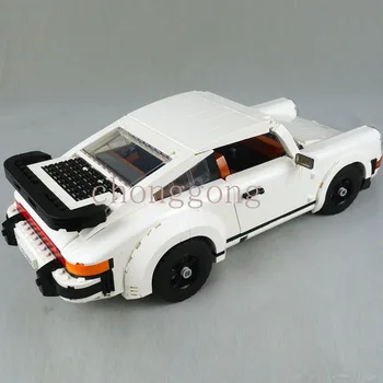 W PRZYPADKU NOWY 1458 szt. Biały Supersamochód Super Samochód Wyścigowy Nadaje się 10295 Proszę Model Klocki dla dzieci zabawki świąteczne prezenty