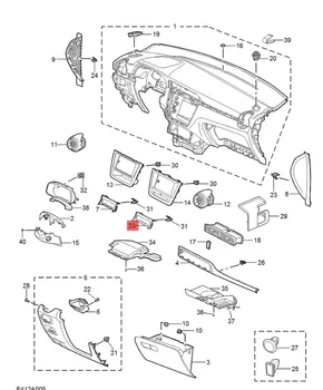 1 szt. Przełączniki klimatyzacji panel pokrywa Chiński SAIC ROEWE MG ZS Auto-motor części 10369782