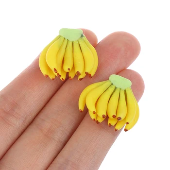 1 szt. Miniaturowy Żywności Owocowy, Banan 1:12 Domek dla Lalek Akcesoria Kuchenne Dekoracje 2022 Noworoczny Prezent najpopularniejsza Najniższa Cena