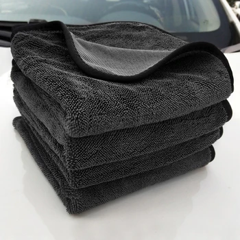 3 rozmiary 1 szt. Wiklina Tkaniny Ręcznik Dla Myjni Ręcznik Z Mikrofibry Samochodowa Ręcznik Zgrubienie Wody Czyszczący Frotte Zestaw do polerowania samochodu