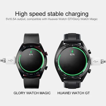 40 mm Przenośna Ładowarka Do Huawei Watch Honor GT Inteligentny Zegarek Aktywna Stacja dokująca Szybka Magnetyczna Podstawka Do Ładowania Inteligentne Akcesoria