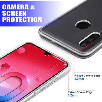 Przezroczysty TPU dla Huawei Honor 10 Lite P Smart 2019 Honor10Lite PSmart2019 Etui do Telefonu Miękka Przezroczysta Silikonowa Ultra-cienka Pokrywa Tylna