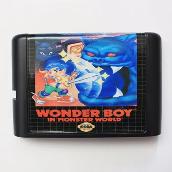 Wonder Boy 16 bitów MD mapa gry Na Sega Mega Drive Do Genesis