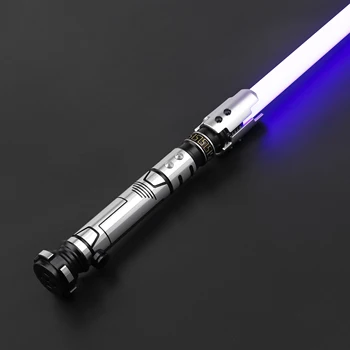 TXQSABER Neo Pixel Miecz Świetlny Judger 16 Dźwięków Płynne Poruszanie Proffie 2,2 Metalowy Uchwyt Taśmy Led Ostrze Miecza Jedi Laserowe Zabawki