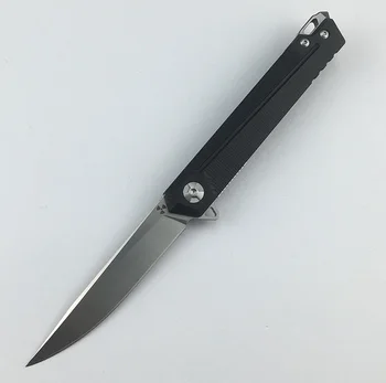 NKAIED JK3311-G10 Flipper składany nóż D2 stalowe ostrze G10 + stalowy uchwyt kemping otwarty myśliwski nóż do owoców narzędzie EDC