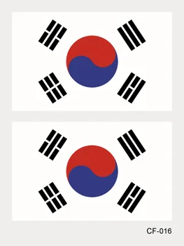 2018 Azjatyckie Flagi Tatuaż Naklejka Korei, Indiach, Indonezji, Arabii Saudyjskiej, Tajlandia Singapur Malezja Pakistan Flag Tymczasowy Tatuaż