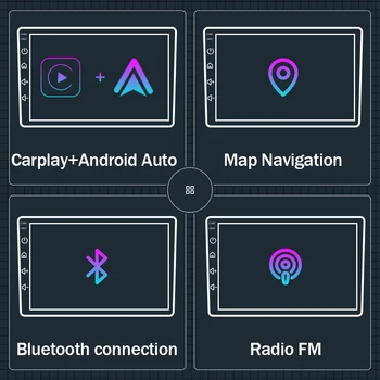 Samochodowy Android Auto Radio Odtwarzacz Multimedialny Dla Changan Alsvin V7-2018 Nawigacji GPS głowicy Carplay IPS