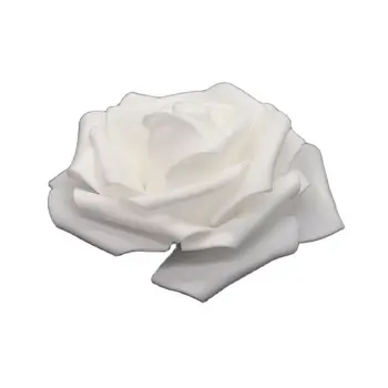 10szt-100szt Biała Pianka PE Róża Kwiat Głowica Sztuczna Róża Dla Domu Dekoracyjne Kwiatowe Wieńce poprawiny DIY Biżuteria