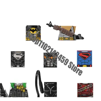 KF6136 Batman, superman, Joker Flash plastikowa mini akcją zabawki figurki klocki lalki Zebrać cegły prezenty na urodziny