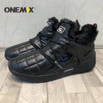 ONEMIX/Zimowe buty do biegania, męskie Wygodne buty męskie, buty Damskie, Ciepłe wełniane Buty, Meble obuwie Sportowe Unisex