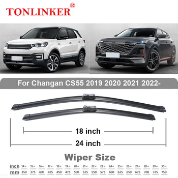 TONLINKER Wycieraczki Przedniej Szyby Do Changan CS55 2019 2020 2021 CS55Plus 2022 Akcesoria Samochodowe Wycieraczki Nóż