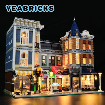 YEABRICKS Oprawa Led Zestaw do 10255 W Zbieraniu Kwadratowe Bloki Zestaw (nie zawiera model) Cegły Zabawki dla Dzieci