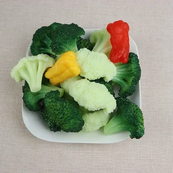 Sztuczne Warzywa Kalafior Brokuły Spożywczy Model Centrum Handlowe Wzór Dekoracyjny Rekwizyty Gry Dla Dzieci Zabawki