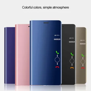 Samsung Galaxy A3 A5 A7 2017 Lekki Skórzany pokrowiec-serwisowa z klapką do Galaxy A320 A520 A720 etui Smart-lustrzane etui na telefon komórkowy w postaci muszli