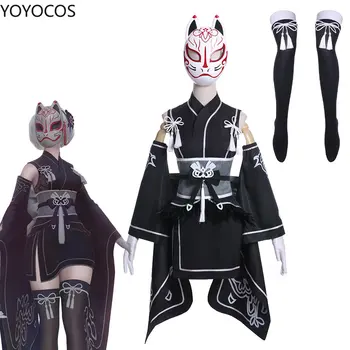YOYOCOS 2B Kostiumy Cosplay Popularne Gry Neil: Automata Cosplay Czarna Forma Walki Pełny Strój na Imprezę na Halloween