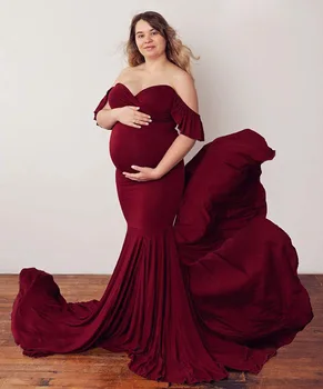 Maxi Sukienka Dla Kobiet W Ciąży Do Sesji Zdjęciowych Słodkie Sexy Sukienki Dla Kobiet W Ciąży Rekwizyty Do Zdjęć 2022 Kobieca Sukienka Ciążowa Rozmiar Plus
