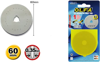 5szt OLFA olfa RB60-1/5 Płyta grzewcza Z Okrągłym ostrzem o Średnicy 60 mm 5 szt.