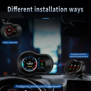 F9 Auto HUD Jazdy Komputer GPS OBD2 Head Up Display Prędkościomierz z Nawigacji, Autoalarm Samochodowy Elektroniczny Akcesoria