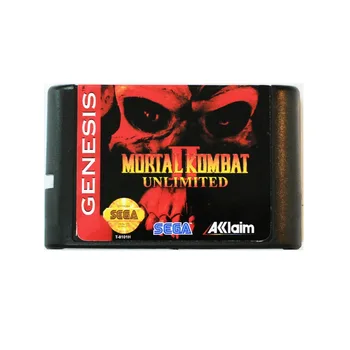 Mortal Kombat 2 Unlimited 16 bitów MD mapa gry Na Sega Mega Drive, SEGA Genesis