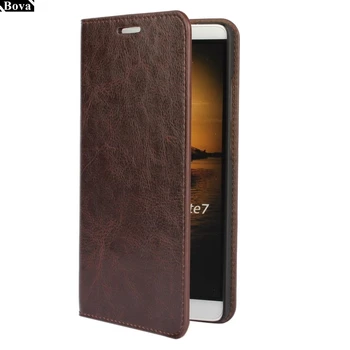Premium Pokrowiec skórzany portfel z klapką Dla Huawei Ascend Mate 7 z gniazd kart, torby dla telefonów z w biznesowym stylu