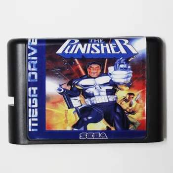 Gry Kaseta Punisher EUR Naklejka 16 bit mapa gry Na Sega Mega Drive / Genesis System