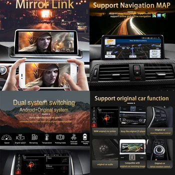 Odtwarzacz Radio Android 12 Do BMW X1 F48 2016-2018 NBT EVO System Stereo Bezprzewodowy Carplay BT Samochodowy Multimedialny Wideo Nawigacja GPS