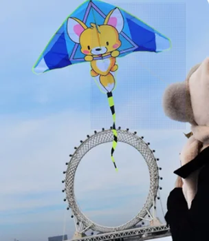 Darmowa wysyłka latawiec z lisa, latające zabawki dla dzieci, latawce, fabryczne latawce ze zwierzętami, kreskówek latawce koi rainbow high latawce, sanki